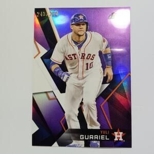 Yuri Gurriel SP 180/250 Houston Astros #43 Topps Finest 2018 Glossy Refractor